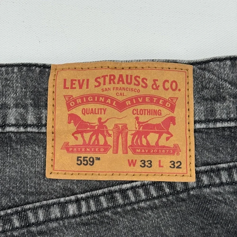 Levi's 559 Relaxed Straight Leg Jeans Men's33x32 Denim NWT Reclaimed Sustainable